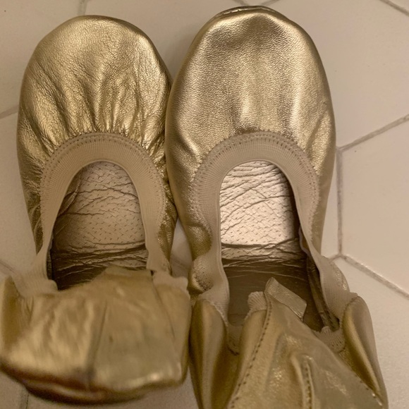 J. Loren Metallic Gold Flats - Picture 3 of 8